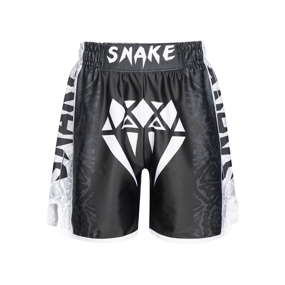 Linjinx Kids Boys Muay Thai Boxing Shorts MMA Kickboxing Trunks Martial Arts Grappling Bottoms Type A XXL/130