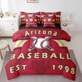 thumbnail image 1 of YST 7 Piece Bed in a Bag Twin Size Comforter Set Baseball Bedding Set,Baseball Player Reversible Design Bed Set,Sports Soft Microfiber Comforter with Sheet Set,All Season,Arizona, 1 of 5