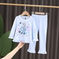 thumbnail image 1 of Elsa Princess Frozen Girls Pajama Set Cotton Top & Leggings 2-Set, 1 of 6