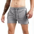 thumbnail image 2 of Caqnni Men's Shorts Comfortable Cotton Workout Shorts Elastic Waist Running Shorts Pockets(Black,XXL), 2 of 8