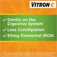 thumbnail image 3 of Vitron-C High Potency Iron Plus Vitamin C, Helps Absorb Iron, Gentle on Digestive System, Less Constipation, 60 Coated Tablets (pack of 5), 3 of 6