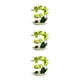 thumbnail image 2 of Inteprter Orquídeas artificiales Flor falsa Plantas en maceta Cuenco blanco Maceta Flores Ramo Toque real Hogar Cocina Arreglo Verde Type1 NO1, 2 of 6