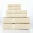 thumbnail image 2 of Superior Miami 100% Cotton Lightweight 6-Piece Towel Set, Ivory, 2 of 10