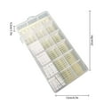 thumbnail image 2 of Plastic Embroidery Floss Bobbins Kit 18 Grid Cross Stitch Thread Bobbins with Storage Box, 2 of 3