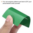 thumbnail image 4 of Uxcell 0.21mm Metal Business Cards Blank Name Card Laser Engraving Aluminum, Green 20 Pack, 4 of 6