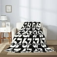 thumbnail image 4 of Funny 67 Black and White Meme Design Flannel Blanket - Soft Lightweight All-Season Throw with Red & Number 67 Design, Machine Washable for Sofa Bed Travel Camping Home Decor Gift, 4 of 10
