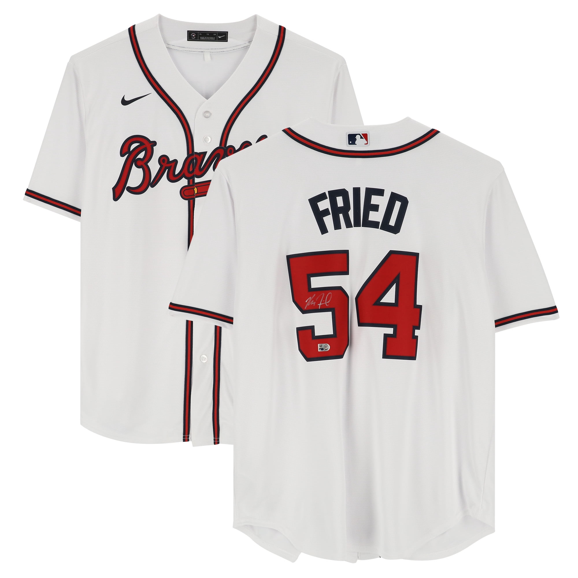 Max Fried Atlanta Braves Autographed White Nike Replica Jersey 