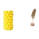 thumbnail image 1 of Jarrón de flores con escultura de hoja de , adorno geométrico, base de madera de hierro, adecuado para sala de estar, dormitorio, oficina, ho, 1 of 8