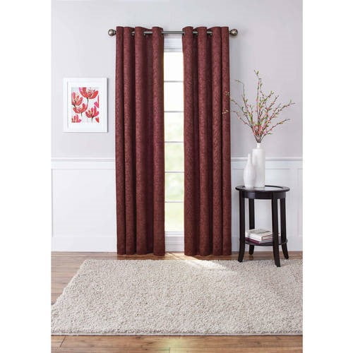 Better Homes and Gardens Embossed Damask Blackout Grommet ...