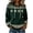 Dark Green1, variant on St. Patrick's Day Hoodie for Women, Print Shamrock Knot Pattern Pullover Sweatshirt with Front Pocket(Dark Green,L)