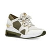 Michael Kors MK Women's Liv Trainer Extreme Mesh Sneakers Shoes Cream Multi (6.5)