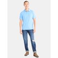 thumbnail image 3 of George Men's & Big Men's Poly Polo with Short Sleeves, Sizes S-3XL, 3 of 5