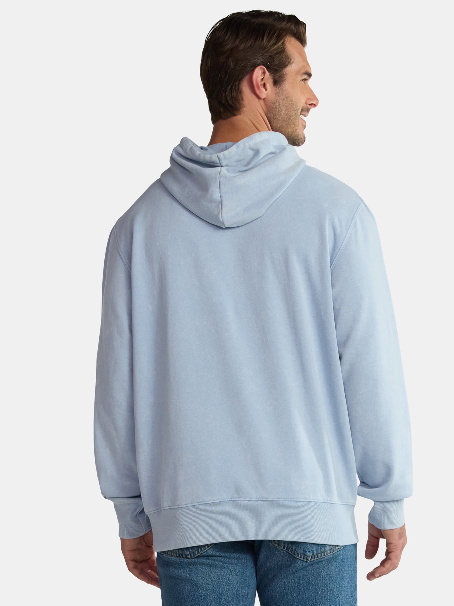 Stitch Men's and Big Men's Graphic Mineral Washed Hoodie with Long Sleeves, Sizes XS-3XL