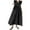 Black, variant on Rvkxad Summer Dresses for Women 2025 Trendy Ruffle Sleeve A Line Dresses Beach Vacation Denim Plus Size V Neck Loose Flowy Boho Maxi Dress Dark Blue 4XL