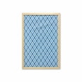 thumbnail image 1 of Abstract Wall Art with Frame, Geometric Diamond Shaped Internal Squares Minimalist Design, Printed Fabric Poster for Bathroom Living Room, 23" x 35", Navy Sky Blue White, by Ambesonne, 1 of 2