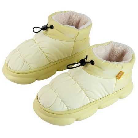 

2023 Winter Women Snow Boots Warm New Style Men s Cotton Slippers Indoor Outdoor High Top Plush Lining Shoes Drop Ship