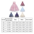 thumbnail image 5 of IBTOM CASTLE Flower Girl Lace Dress for Kids Wedding Bridesmaid Pageant Party Formal Long Maxi Gown Princess Communion Tulle Bow Dresses 2-3 Years Purple, 5 of 9
