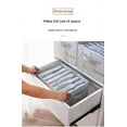 thumbnail image 2 of Gray Nine grids 36*28*20cm Non-woven Clothing Pants Finishing Box Bedroom Wardrobe Clothing Finishing Box Sweater Storage Box, 2 of 7