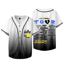 Junior H Sad Boyz Live And Broken Tour Baseball Jacket Tee Women Men V-neck Short Sleeve T-shirts