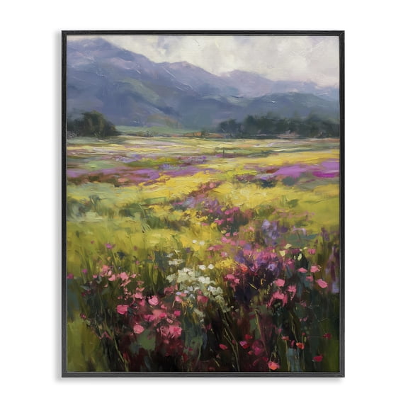 Stupell Industries Vast Horizon Of Flowers Black Framed Giclee Art, design by Svetlana Aleynikova