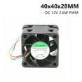 thumbnail image 5 of Sunon 4028 40x40x28mm 40mm Server Fan Dual Ball Bearing PMD1204PQB1-A 12V 2.6W Cooling Fan 3PIN, 5 of 7
