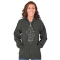 thumbnail image 4 of Dual Whales Compass Spirit Animal Zip Up Hoodie Men's Women's Brisco Brands 2X, 4 of 6