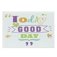 thumbnail image 1 of Saying Cutting Board, Today is a Day Happiness Happy Moments Word Work Success Print, Decorative Tempered Glass Cutting and Serving Board, Large Size, Multicolor, by Ambesonne, 1 of 1
