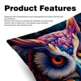 thumbnail image 2 of Owl Set of 2 Velvet Throw Pillow Covers Inserts for Bed Pillow, Decorative Pillows - 16x16 18x18 20x20 Inches with Unique Patterns for Various Occasions, 2 of 6