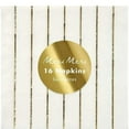 thumbnail image 2 of Meri Meri Gold Striped Small Napkins, 16ct, 2 of 4