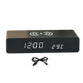 thumbnail image 4 of jifeng Alarm Clock with Charging LED Screen Feature Multipurpose for Gift Table Bedroom Black, 4 of 9