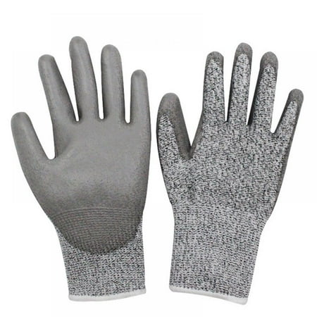 

HPPE Thickened PU Safety Grip Work Grade 5 Anti-cutting Gloves– Protective Flexible Cut Resistant Comfortable PU Coated Palm.