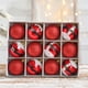 thumbnail image 3 of Adornos navideños, regalos navideños, 12 bolas navideñas para árbol, 2,36 pulgadas, adornos de bombillas navideñas, faldas para árbol, decoración navideña para el hogar, bolas rojas., 3 of 7