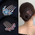thumbnail image 2 of Peineta con diamantes de imitación, horquilla para el pelo, tocado, peine para peinado recogido, accesorios para el cabello, accesorios para el cabello para mujeres adultas, accesorios para rizador, 2 of 6