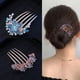 thumbnail image 4 of Peineta con diamantes de imitación, horquilla para el pelo, tocado, peine para peinado recogido, accesorios para el cabello, accesorios para el cabello para mujeres adultas, accesorios para rizador, 4 of 6