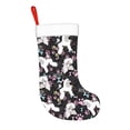 thumbnail image 2 of Yiaed Cute Poodle Dog Print Christmas Stockings, Christmas Stockings Hanging Ornaments, Christmas Stockings for Family Christmas Holiday Decorations, 2 of 7