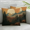 thumbnail image 3 of QZHH  Boho Throw Pillow Covers,Boho Pillow Cover,Boho Mountain Nature Landscape Forest Throw Pillow Covers Boho Landscape Mountain for Bed Home Room Sofa Decorations Decor, 3 of 5