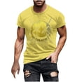 thumbnail image 2 of FDGIU 2025 Men's Halloween Graphic Tee; Funny Graffiti Crewneck T-Shirts, Loose Fit Short Sleeve Novelty Top, Dark Casual Halloween Shirt, 2 of 5