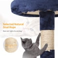 thumbnail image 4 of XF XINFENG Cat Tree 36 inch Tall Scratching Toy Activity Centre Cat Tower Cat Condo Multi-Level Furniture Scratching Posts for Indoor Cats, Navy Blue, 4 of 8