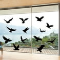 Anticollision Black Bird Glass Windows Sticker Static Electricity
