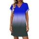 thumbnail image 2 of TaTaai Women's Casual V-Neck Short Sleeve Solid Color Loose Dress Fashion Comfortable Breathable Fabric Midi Dress Great for Spring Summer Daily Life Vacation and Party Occasions Gift, 2 of 5