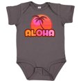thumbnail image 3 of Inktastic Pink Aloha Palm Girls Baby Bodysuit, 3 of 5