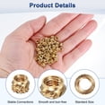 thumbnail image 2 of Uxcell 100-Pack Inserts Roscados - M3 x 3.5mm Tuercas de Inserción de Latón Calentadas 5mm OD, 2 of 6