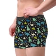 thumbnail image 2 of Yiaed Dinosaur Print Men's Soft Cotton Boxer Shorts Breathable Boxers Underwear Moisture-Wicking Underwear Stretch Boxer Briefs for Man-Large, 2 of 5