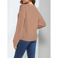 thumbnail image 6 of VENUZOR Oversized Waffle Texture Sweaters for Women Long Sleeve Pullover Knitted Tops, 6 of 9