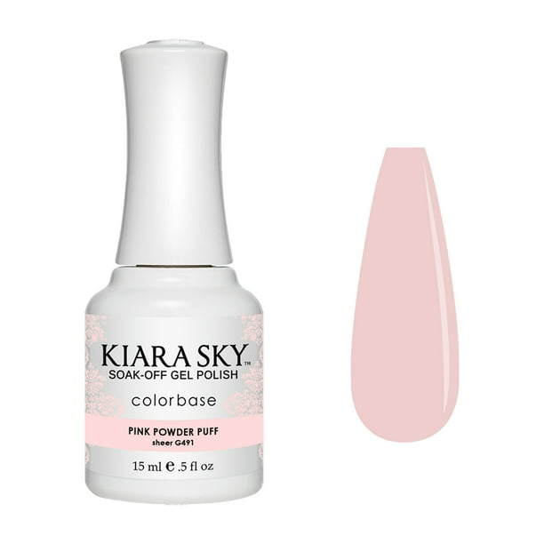 KIARA SKY Esmalte de uñas en gel Soak Off 0.5 fl oz PINK POWDERPUFF (G491)