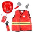 thumbnail image 1 of Tholdsy 1 Juego de juguetes de bomberos, herramientas de bombero creativas simuladas, juego de rol, casa de juguete útil, suministro para Juegos de imaginación, 1 of 6
