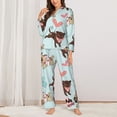 thumbnail image 3 of Bingfone Womens Pajama Sets Cute Pug Dogs Print,Long Sleeve Loungewear Pajamas Set-Large, 3 of 9