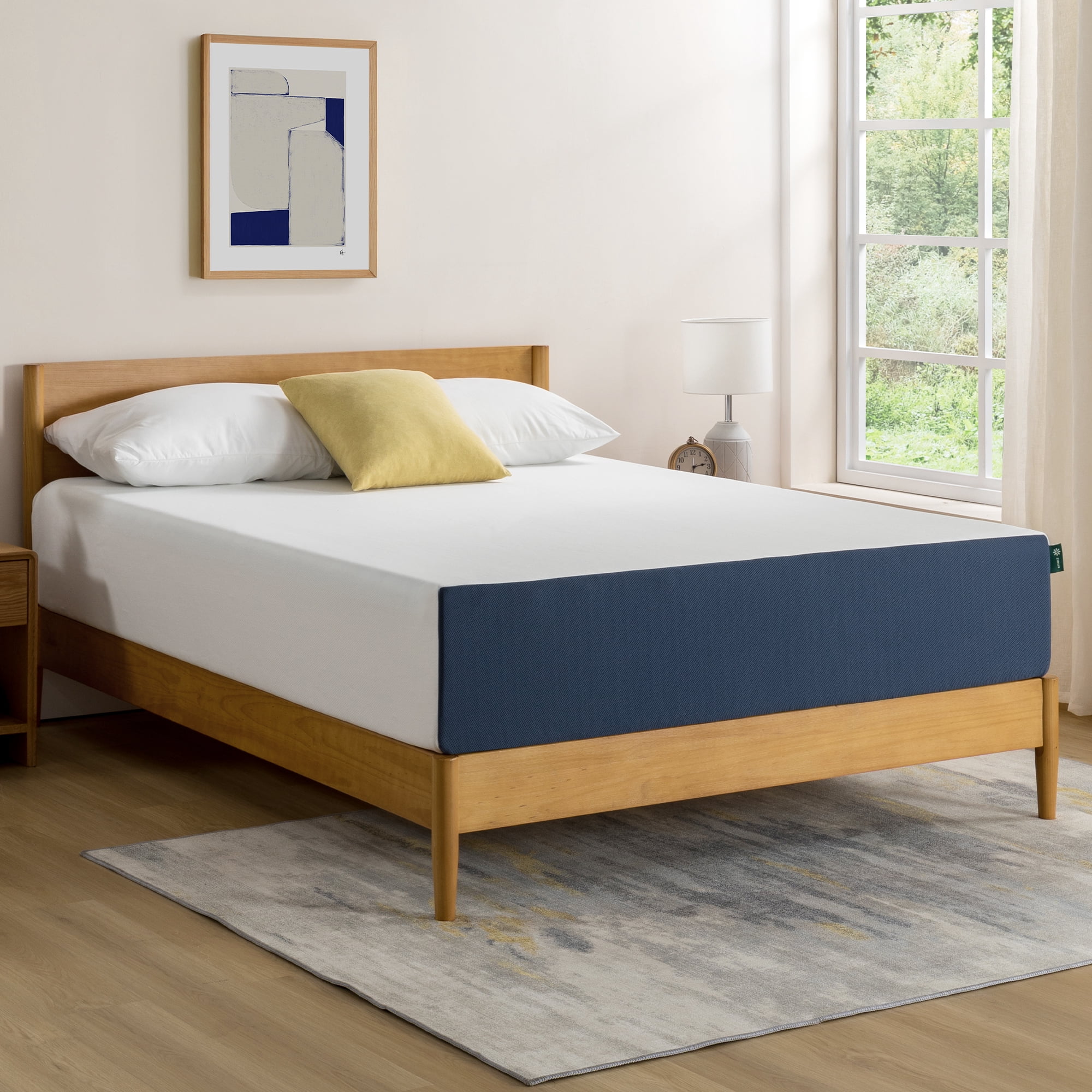 Zinus 12" King Green Tea Waterfall Memory Foam Mattress in a Box
