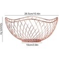 thumbnail image 2 of Cesta de fruta de metal Cesta de fruta de hierro, Mesa de centro de sala de estar, Tazón de fruta, Plato de fruta, Cesta de almacenamiento de refrigerios, Cesta de drenaje. Afortunado Sencillez, 2 of 5