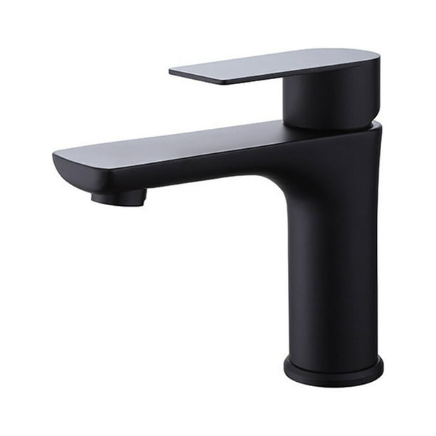 Grifo de agua contemporáneo frío y caliente Advancent para lavabo Negro